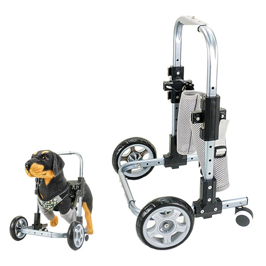 小型犬用前肢車椅子、軽量の4輪車、ペットの助けになるリーズナブルな前脚障害用の犬用車両
