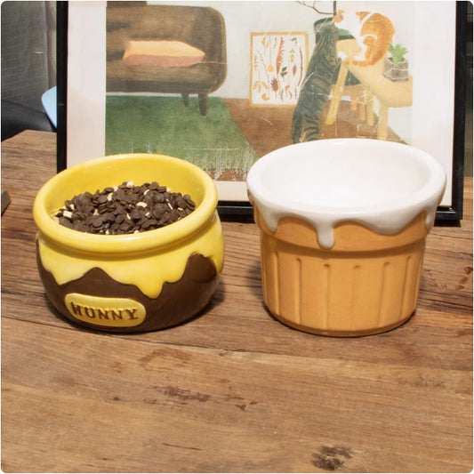 猫狗用大口径陶磁器食器・水飲み器