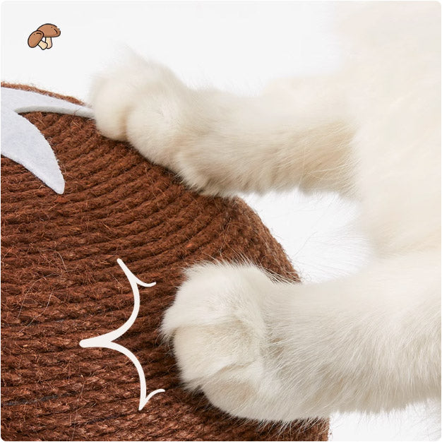 キノコ型猫掻き板 サイサル猫掻き柱