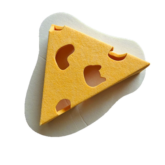 猫のおもちゃ、フェルト製の三角形チーズブロック、耐摩耗性で毛羽立たない、猫の爪研ぎ用グッズ、猫の爪板