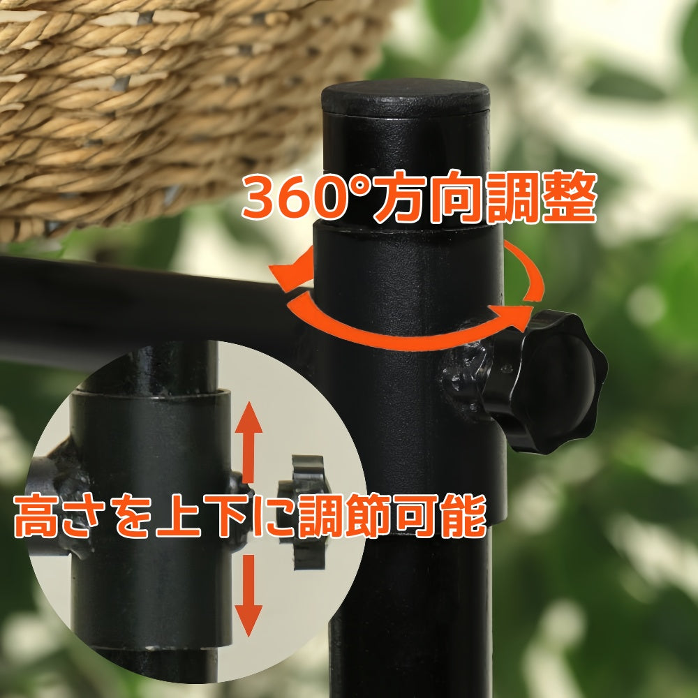 猫爪台と猫ハウスと猫の木が一体になった机型猫用具、四季に通用し、スペースを取らない猫用品