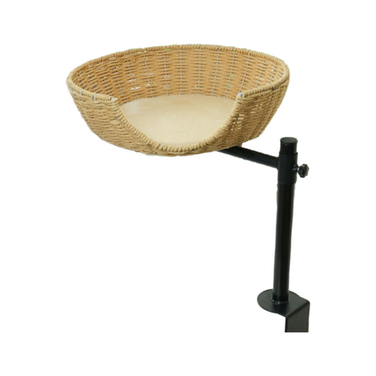 猫爪台と猫ハウスと猫の木が一体になった机型猫用具、四季に通用し、スペースを取らない猫用品