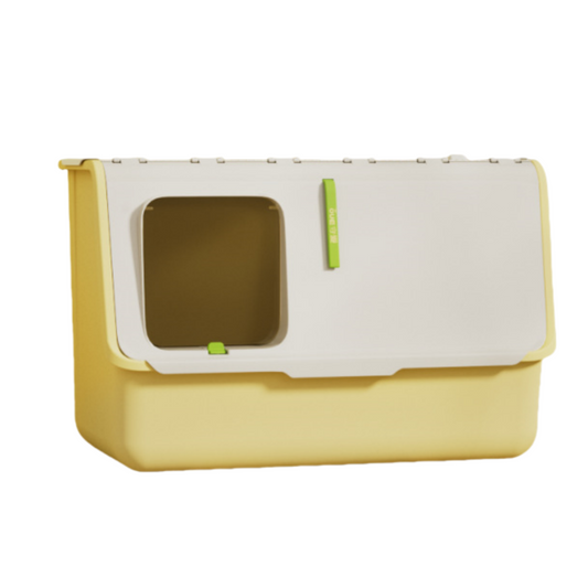 超大型全封閉型消臭猫トイレ、子猫用の特大サイズ、飛び散り防止付き