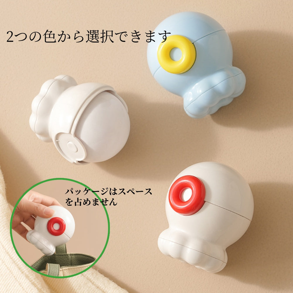 タコ型洗える毛取り器 強力な衣類用毛取り器 ペットのホコリ取り 粘着毛取り神器