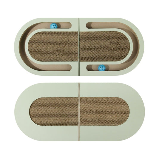 趣味猫爪板 瓦楞紙折りたたみ型 ボール付き 猫爪板 猫用品 おもちゃ ペット用品