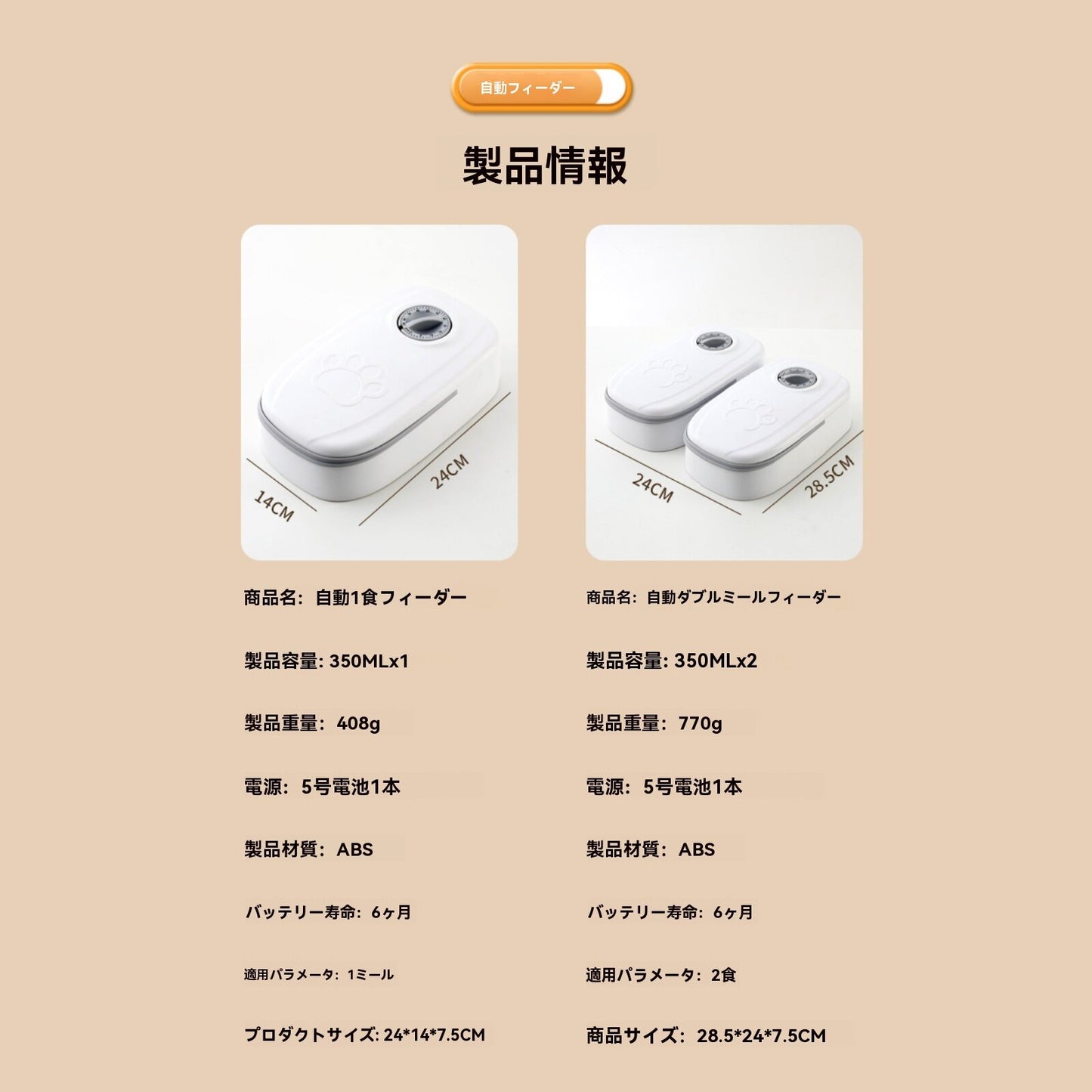ペット用定時自動給餌ボックス