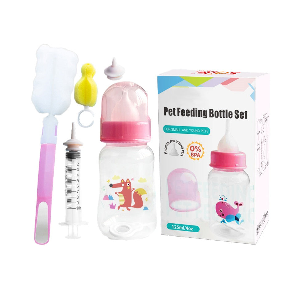 ペット用哺乳瓶125ml猫用哺乳瓶シリンジ7点セット