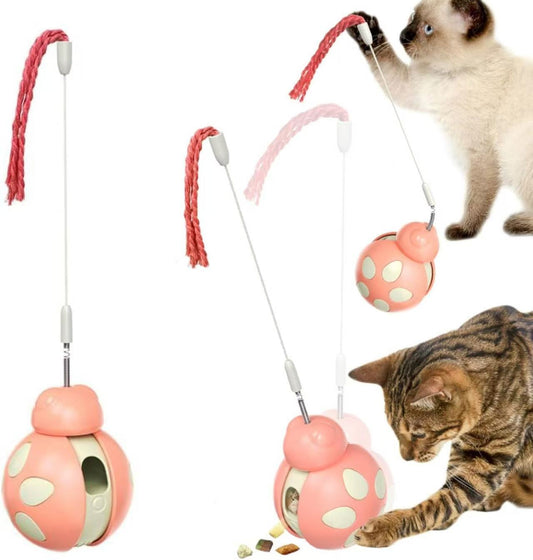 猫のおもちゃ、インフルエンサー型バランスカー、自動おもちゃ、漏れ食ボール、自分で楽しむ、退屈を解消、猫じゃらし、噛んでも大丈夫な子猫用おもちゃ
