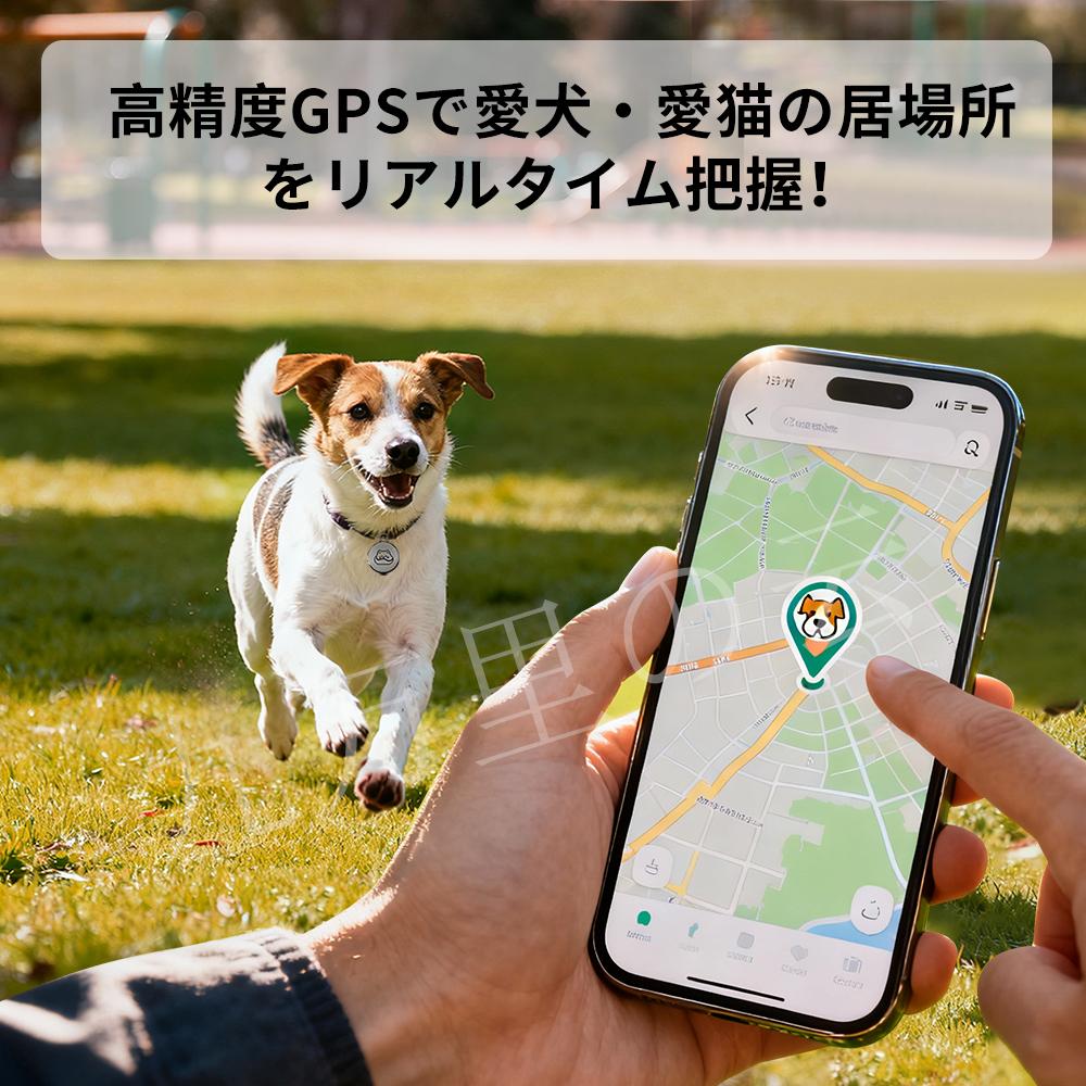 スマートなペットの損失防止ロケーターBluetooth対応のペットGPSトラッカー猫と犬のための首輪ファインダーデバイスAndroidとiOS、子供、荷物、キーチェーンに対応