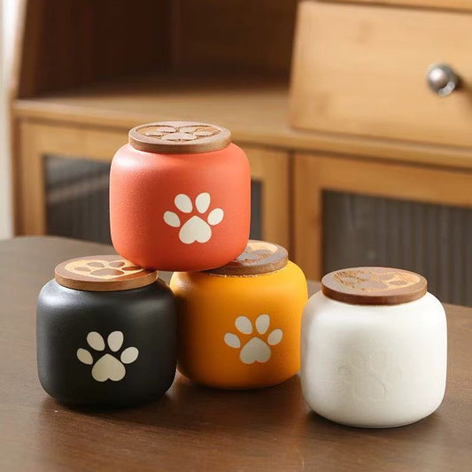 新品の陶器製ペット用火葬骨壷、猫や犬の葬儀用品、思い出の記念品、コレクション缶、密封缶、カスタマイズ可能